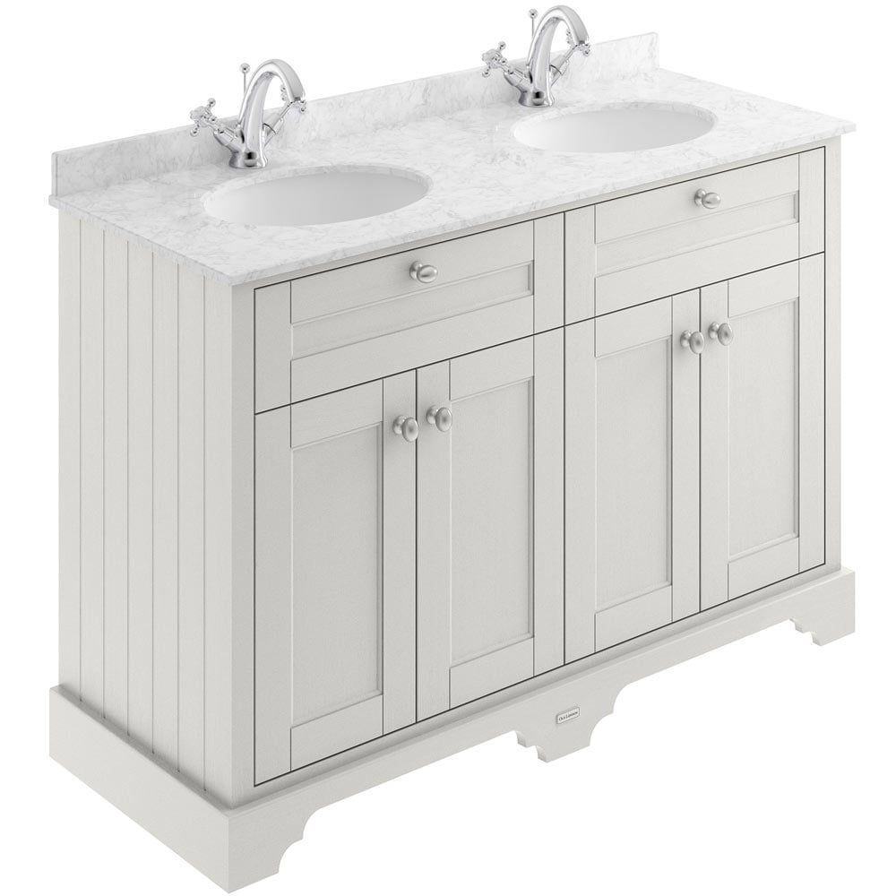 Hudson Reed Old London Timeless Sand 1200mm Grey Marble & 1TH Basin Unit LOF465