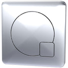 Wall-mounted chrome toilet paper holder with cover