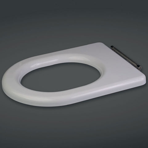 RAK Compact Special Needs White Seat without Lid for Rimless WC Pan - RAKSEAT008