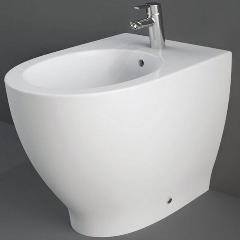 RAK Moon Alpine White 1 Tap Hole Back to Wall Bidet - HARBTWBID