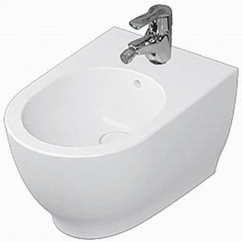 RAK Moon Alpine White 1 Tap Hole Wall Hung Bidet - HARWHBID