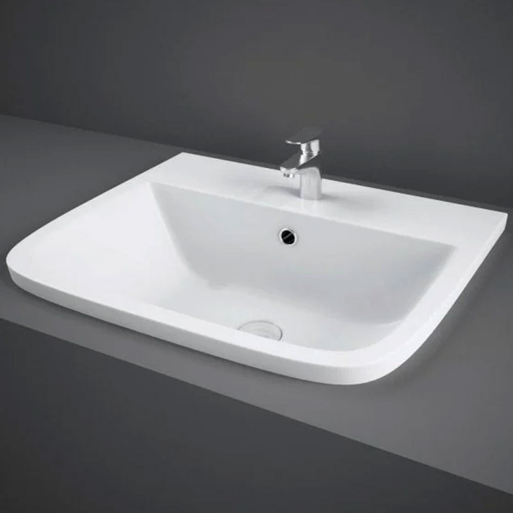 RAK Series 600 500x425 1th Alpine White Drop-In Wash Basin - S600VB1