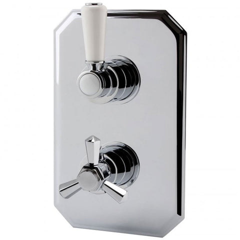 RAK Washington Chrome Thermostatic Single Outlet Concealed Shower Valve