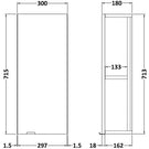 hudson-reed-fusion-gloss-white-300mm-storage-wall-unit---off151-