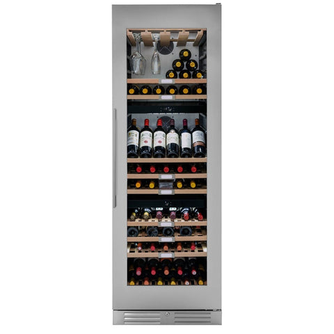 Caple Classic Black Glass Freestanding Wine Cabinet WF1552