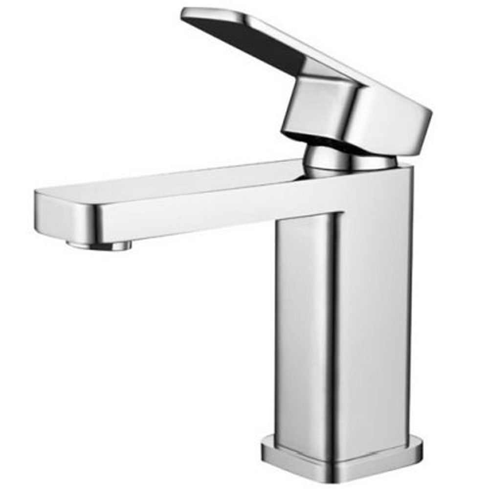 RAK Compact Eco Chrome Mono Square Basin Mixer Tap & Clicker waste -RAKR3001S