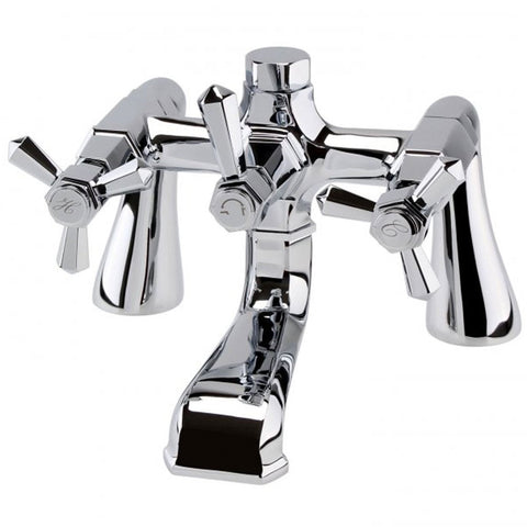 RAK Washington Chrome 3 handle Bath Filler Tap - RAKWTN3004