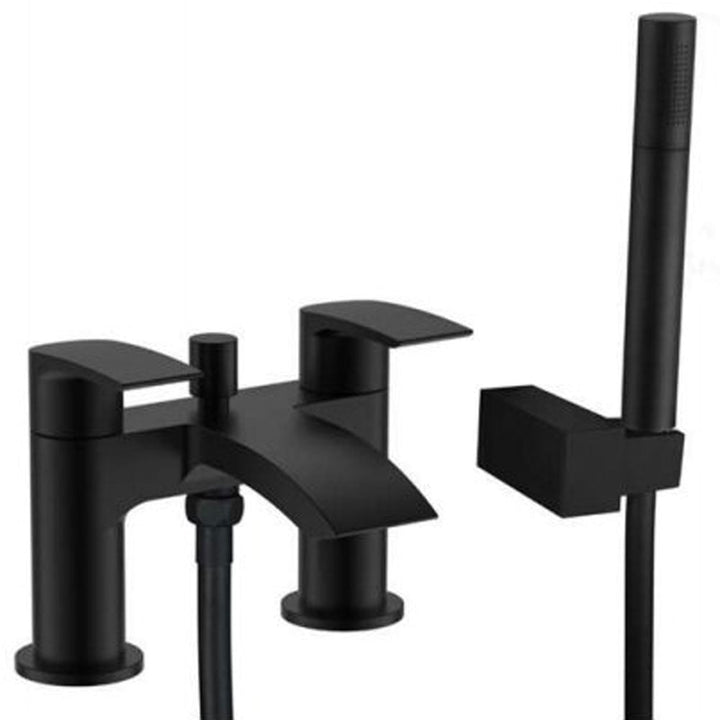 rak-curve-black-deck-mounted-dual-lever-bath-filler-tap--handset---rakcrv3005b-