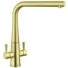 rangemaster-conical-brushed-brass-twin-lever-kitchen-sink-mixer-tap-tco1bb-