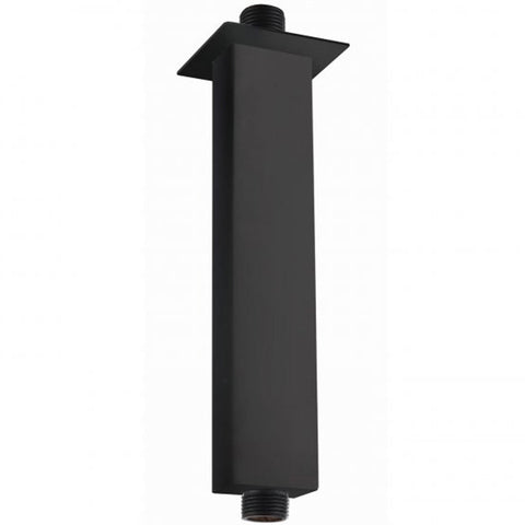 RAK Showering Black Ceiling Mounted Square Shower Arm 120mm - RAKSHW0005B