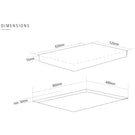 caple-92cm-induction-black-glass-hob-c990i-