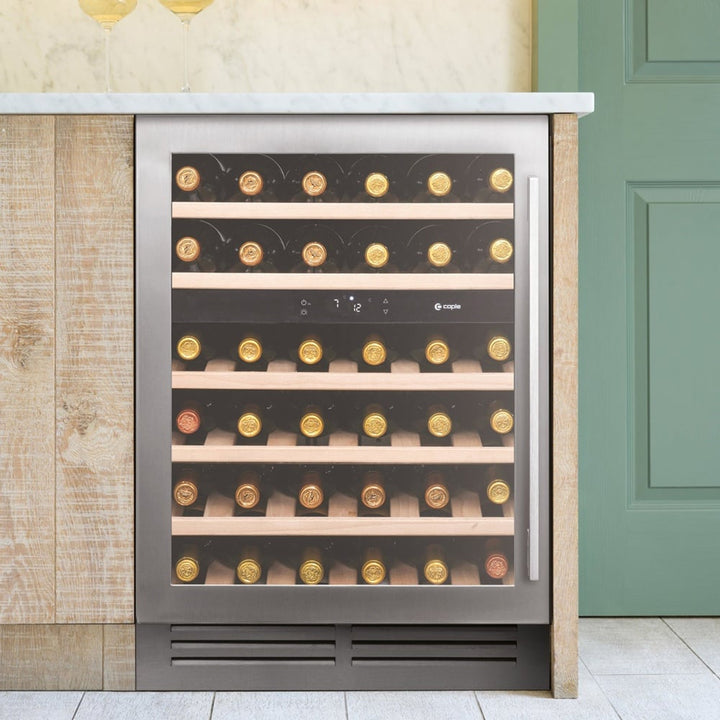 caple-classic-stainless-steel-undercounter-dual-zone-wine-cabinet-wi6135-