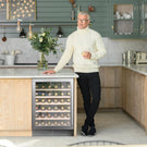 caple-classic-stainless-steel-undercounter-single-zone-wine-cabinet-wi6142-