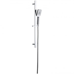 RAK Showering Chrome Square Slide Rail Kit with 3 Function Head - RAKSHW1007