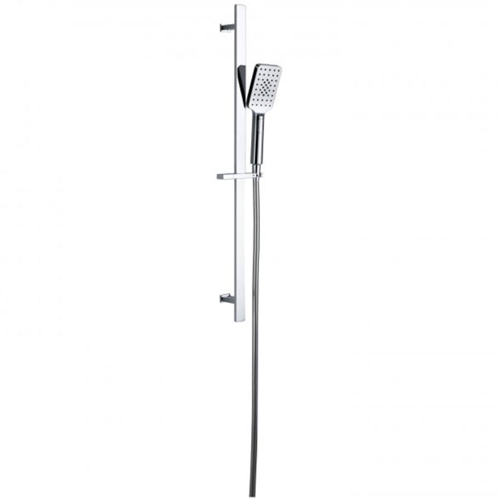 RAK Showering Chrome Square Slide Rail Kit with 3 Function Head - RAKSHW1007