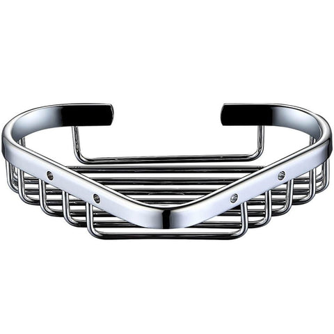 RAK Chrome Single Corner Soap Basket - RAKCB003S