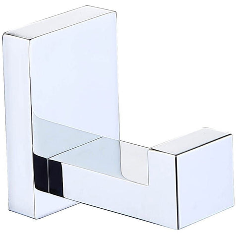 RAK Resort Chrome Robe Hook With Back Plate - RAKC17153