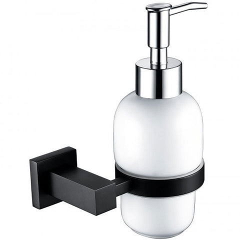 RAK Cubis Black Soap Dispenser - RAKCUB9907B