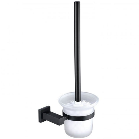 RAK Cubis Black Toilet Brush & Holder - RAKCUB9908B