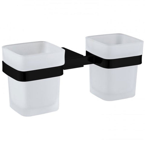 RAK Moon Chrome Double Tumbler & Holder - RAKMOO9904B