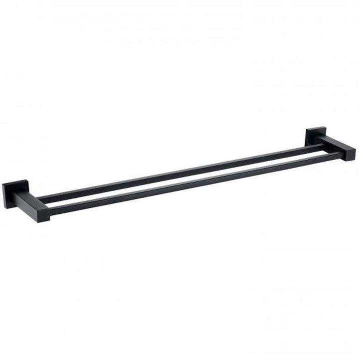 rak-cubis-black-double-towel-rail-600mm---rakcub9912b-