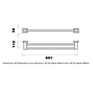 rak-cubis-black-double-towel-rail-600mm---rakcub9912b-