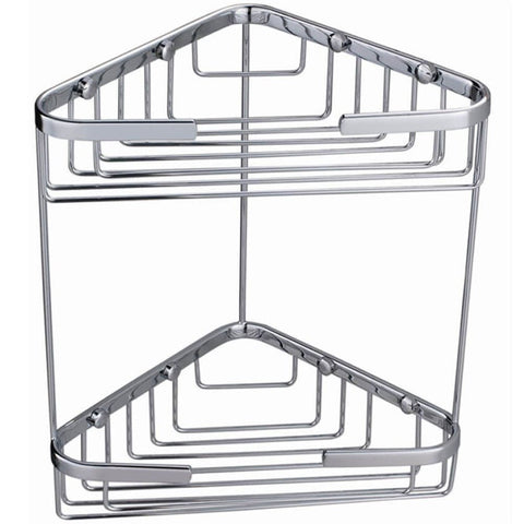 RAK Accessories Chrome Double Corner Basket - RAKBSK001