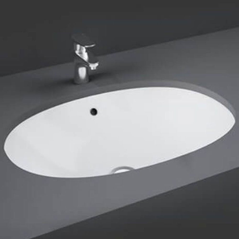 RAK Lily Alpine White Undermount Wash Basin 460mm - LILYUCVB