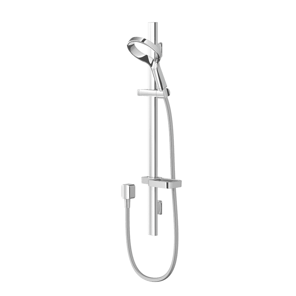 AIO Aurajet Chrome Shower Rail Kit with Shower Handset AOSRCPUK