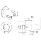 methven-chrome-wall-elbow-parking-bracket-wepb-