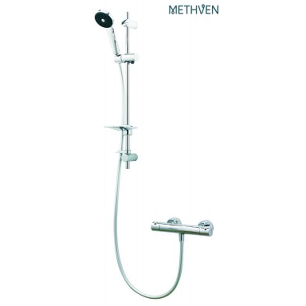 Methven Maku Satinjet Chrome Cool Touch Bar Shower With Shower Kit MCTS