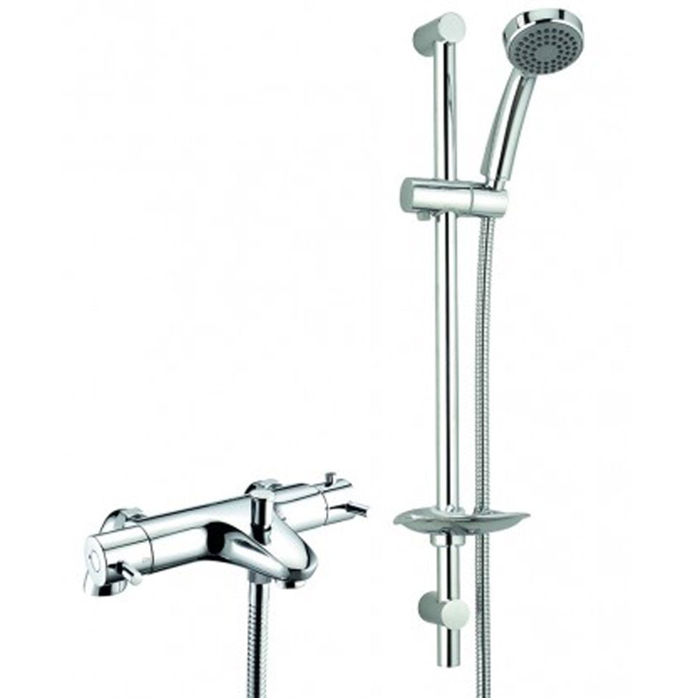 Methven Chrome Thermostatic Bath Shower Mixer With Shower Kit TLVBSM1B