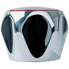 Black wall-mounted urinal with chrome flush pipe