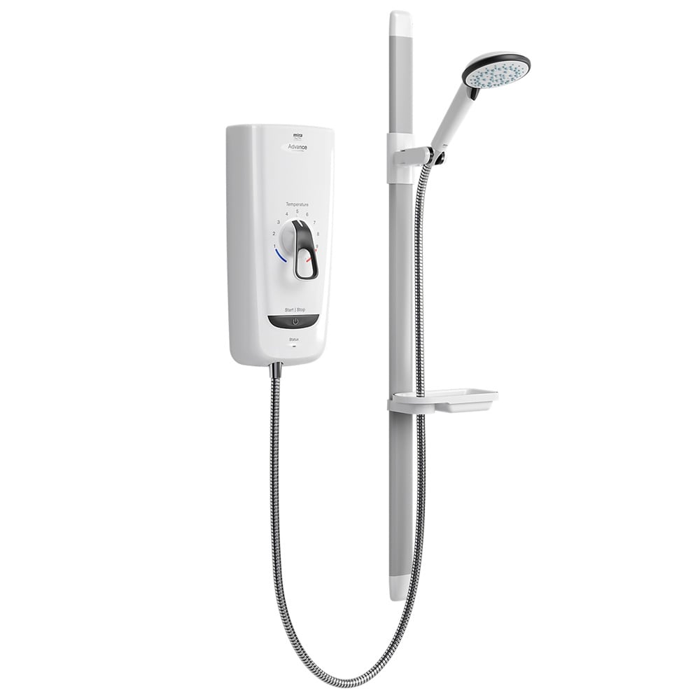 Mira Advance Flex 9.8kW White & Chrome Thermostatic Electric Shower 1.1785.004