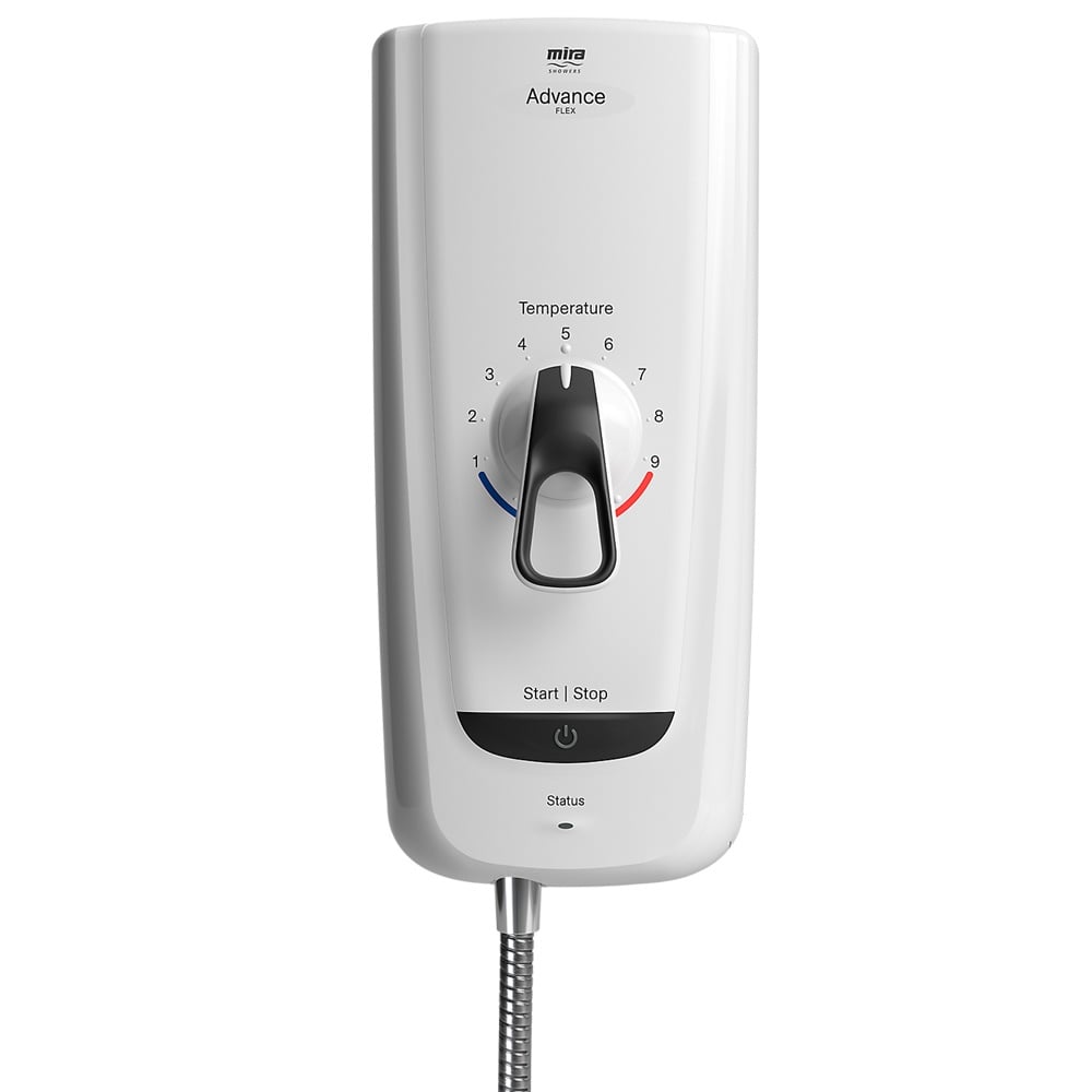 Mira Advance Flex 9.8kW White & Chrome Thermostatic Electric Shower 1.1785.004