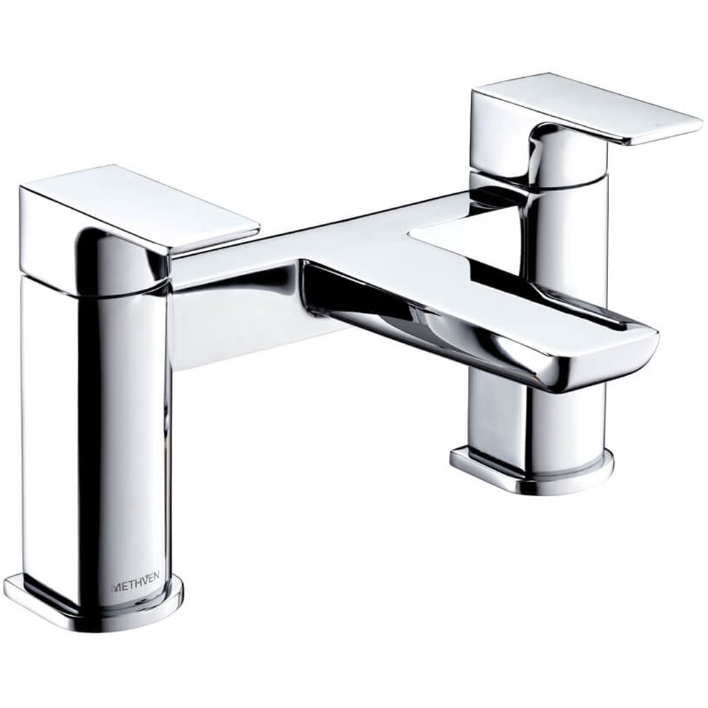 Methven Wai Chrome Bath Filler & Basin Mixer Taps Pack Set WAIBFCPUK+WAIBMCPUK