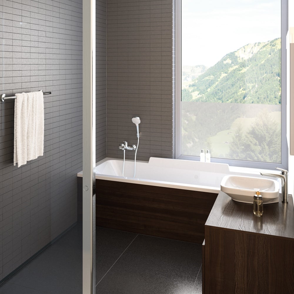 Hansgrohe Logis Chrome Single Lever Basin Mixer Tap 190 With Pop-Up Waste