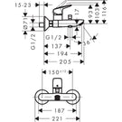 hansgrohe-logis-chrome-single-lever-manual-bath-mixer-tap-with-2-flow-rates-