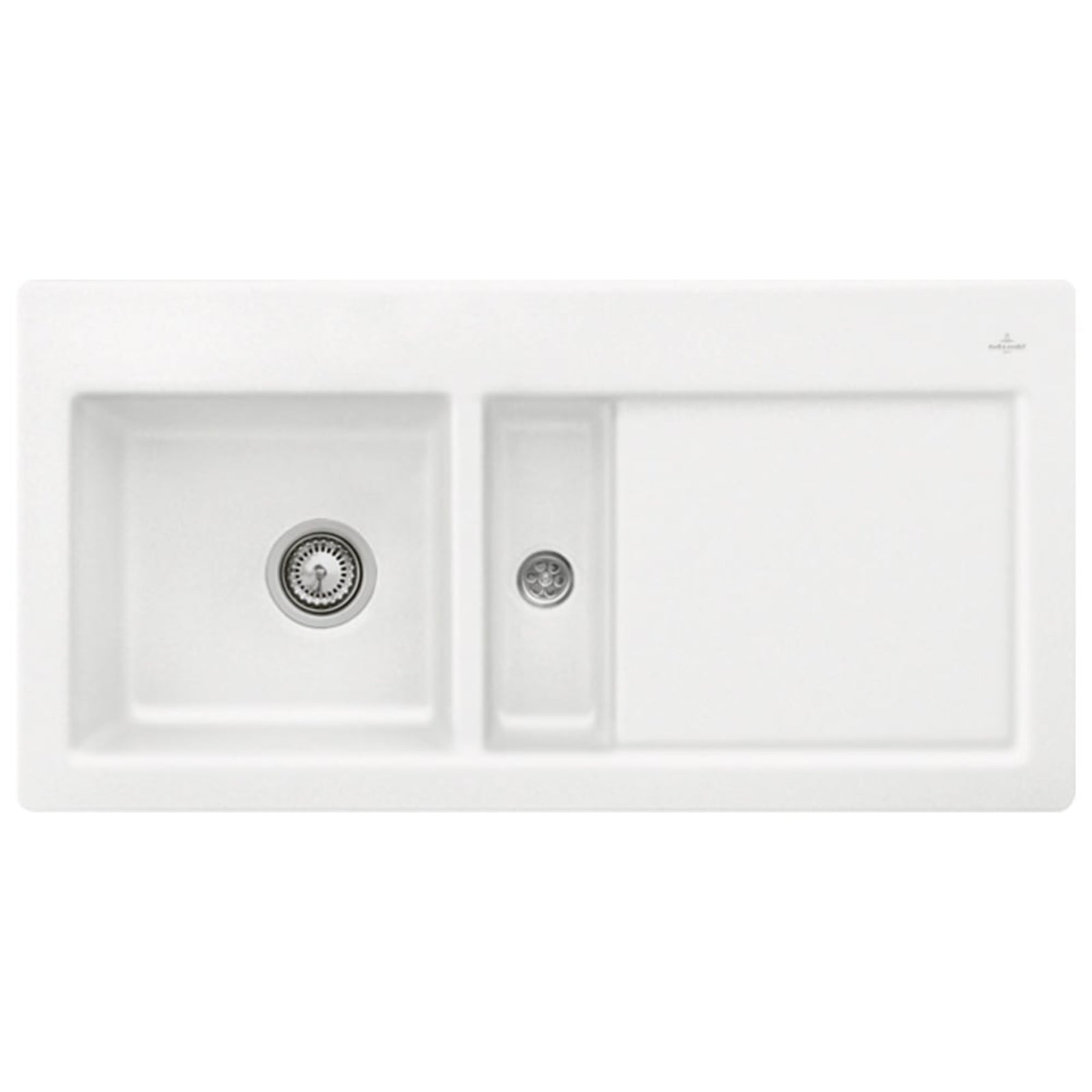 Villeroy & Boch Subway 60 1.5 Bowl White Ceramic Kitchen Sink RHD - NO WASTE