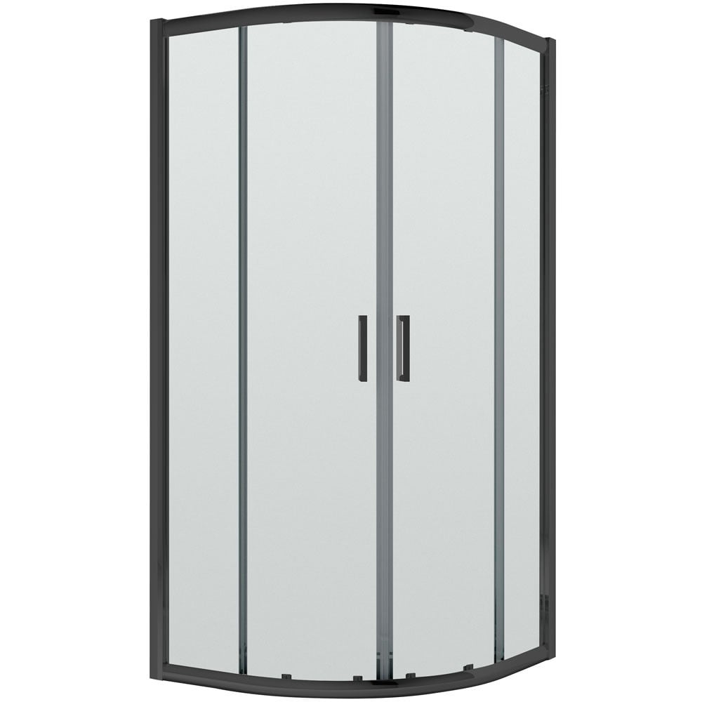 Nuie Pacific Matt Black Profile Quadrant Shower Enclosure