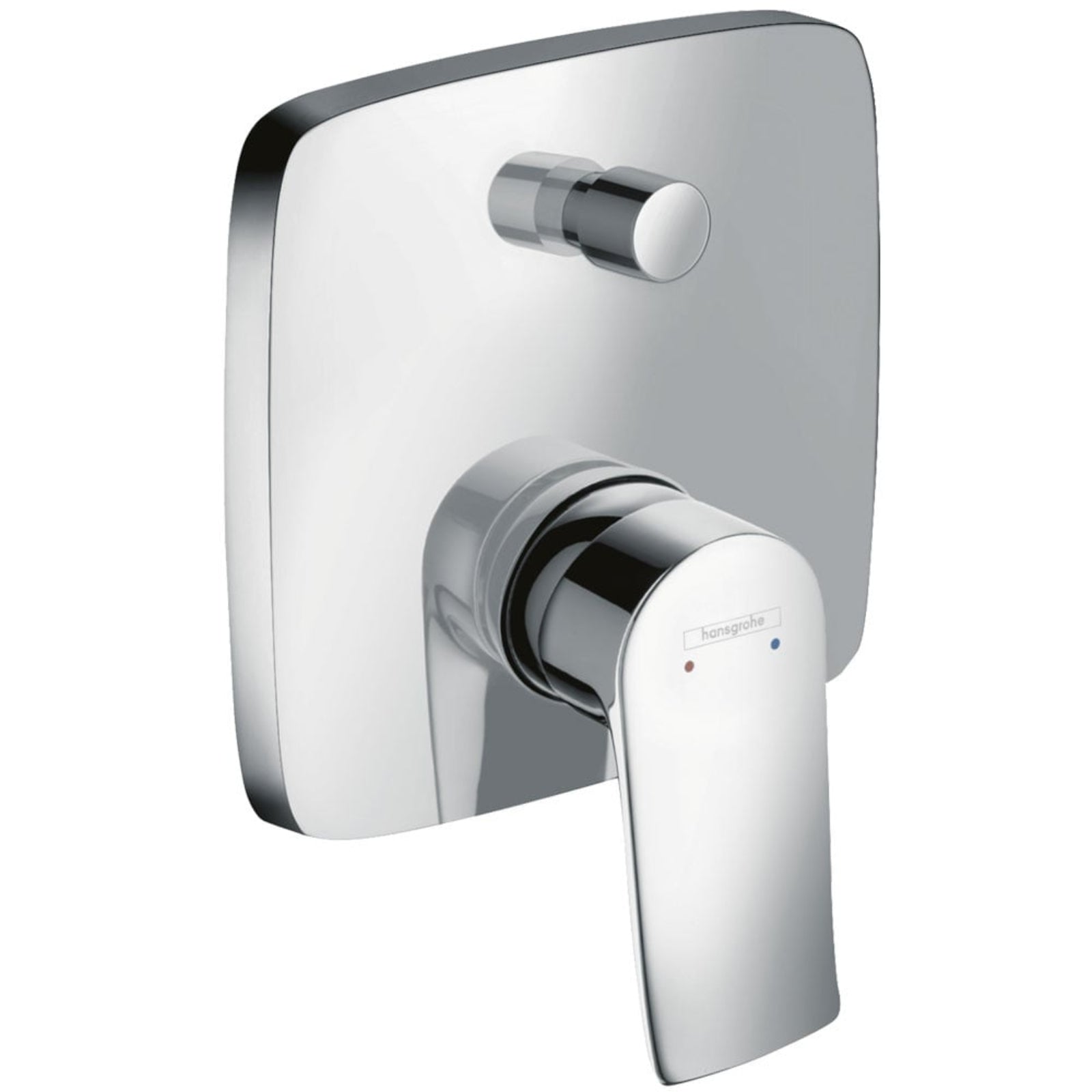 Hansgrohe Metris Chrome Single Lever Concealed Manual Bath Mixer Valve Soft Cube