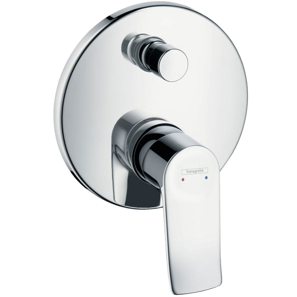 Hansgrohe Metris Chrome Single Lever Round Concealed Manual Bath Mixer Valve