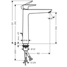 hansgrohe-talis-e-matt-white-single-lever-basin-mixer-tap-240-with-pop-up-waste-