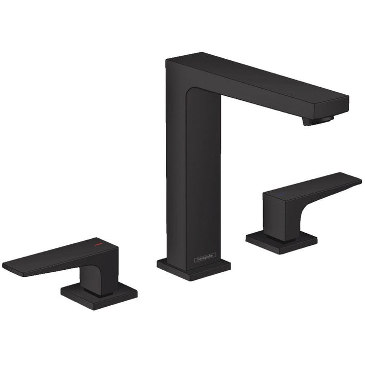 hansgrohe-metropol-matt-black-3-hole-basin-mixer-tap-160-with-push-open-waste-