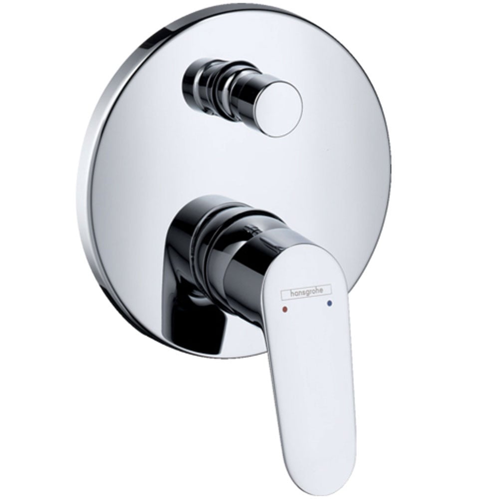 Hansgrohe Focus Chrome Manual Bath Mixer Valve With Integrated Backflow Prevention