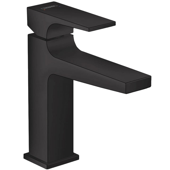 hansgrohe-metropol-matt-black-basin-mixer-tap-110-with-push-open-waste-