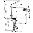 hansgrohe-talis-e-chrome-single-lever-bidet-mixer-tap-with-push-open-waste-