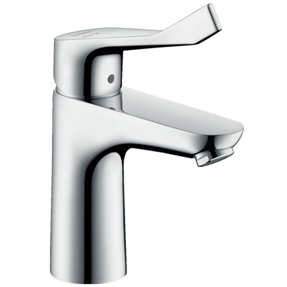 Hansgrohe Focus Chrome CoolStart Long Handle Basin Mixer Tap 100 Without Waste