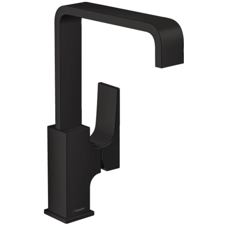 hansgrohe-metropol-matt-black-basin-mixer-tap-230-with-push-open-waste-