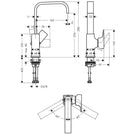 hansgrohe-metropol-matt-white-basin-mixer-tap-230-with-push-open-waste-